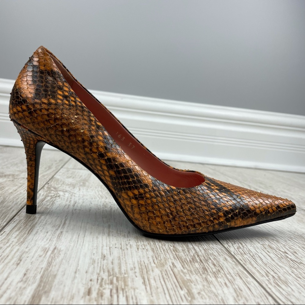 Acne Studio 37 anakeskin animal print pumps heels - Picture 2 of 5